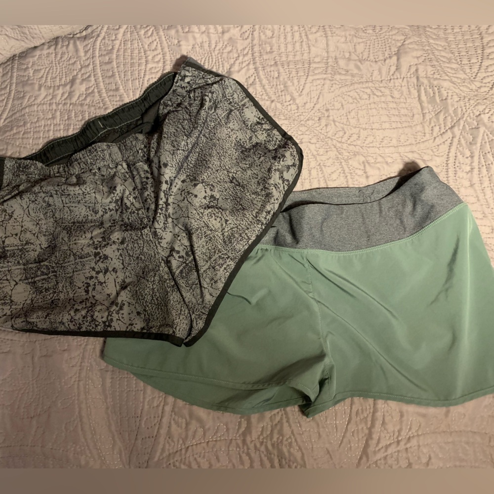 Green and Gray Athletic Shorts